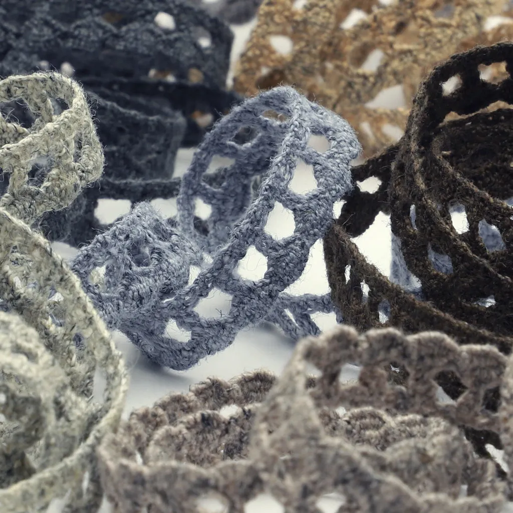 Melange Torchon Lace #34 Olive Gray