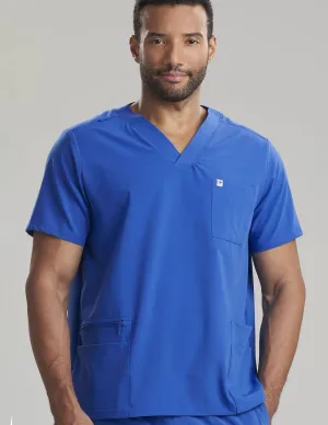 Mens Utility Scrub Top - Royal Blue