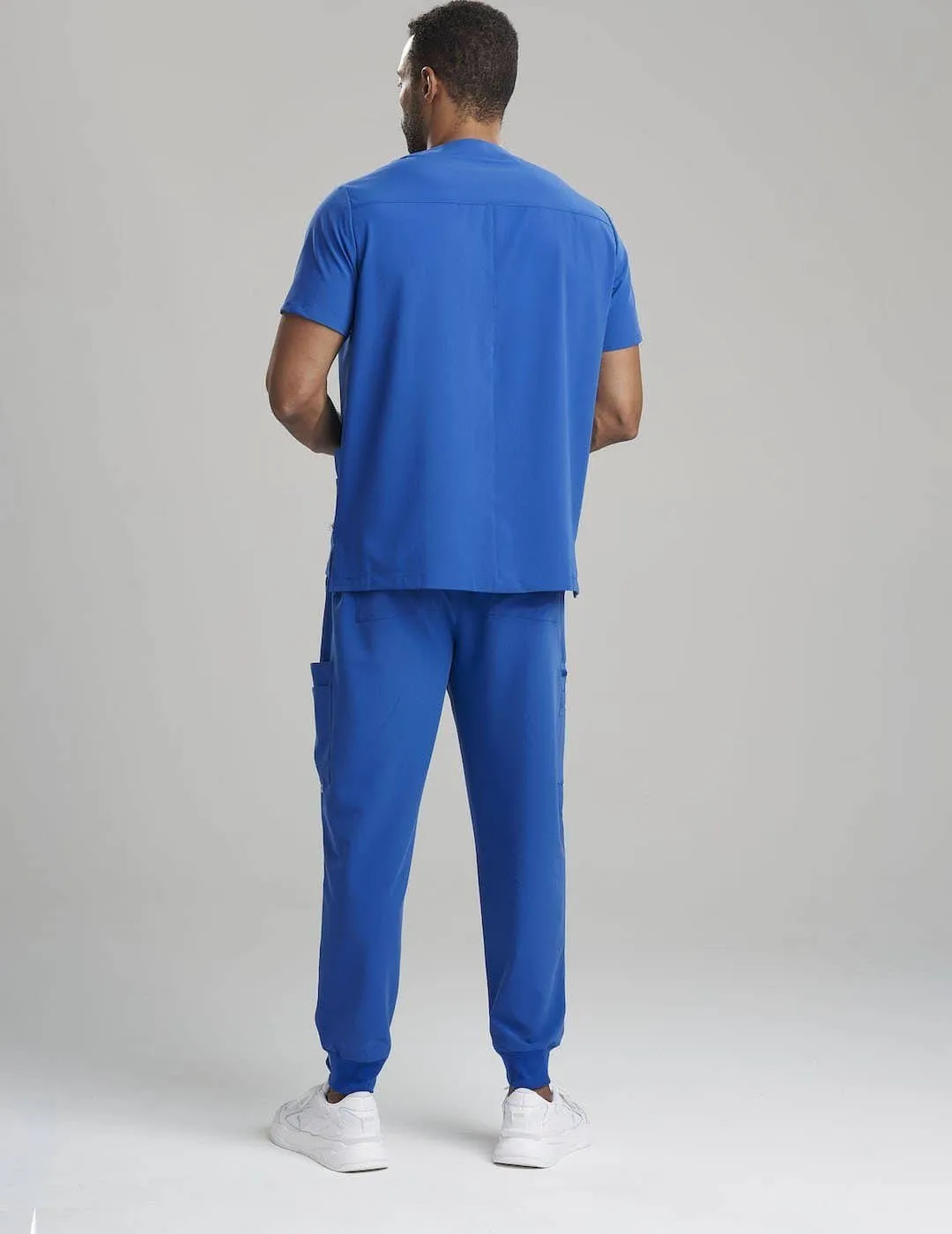 Mens Utility Scrub Top - Royal Blue