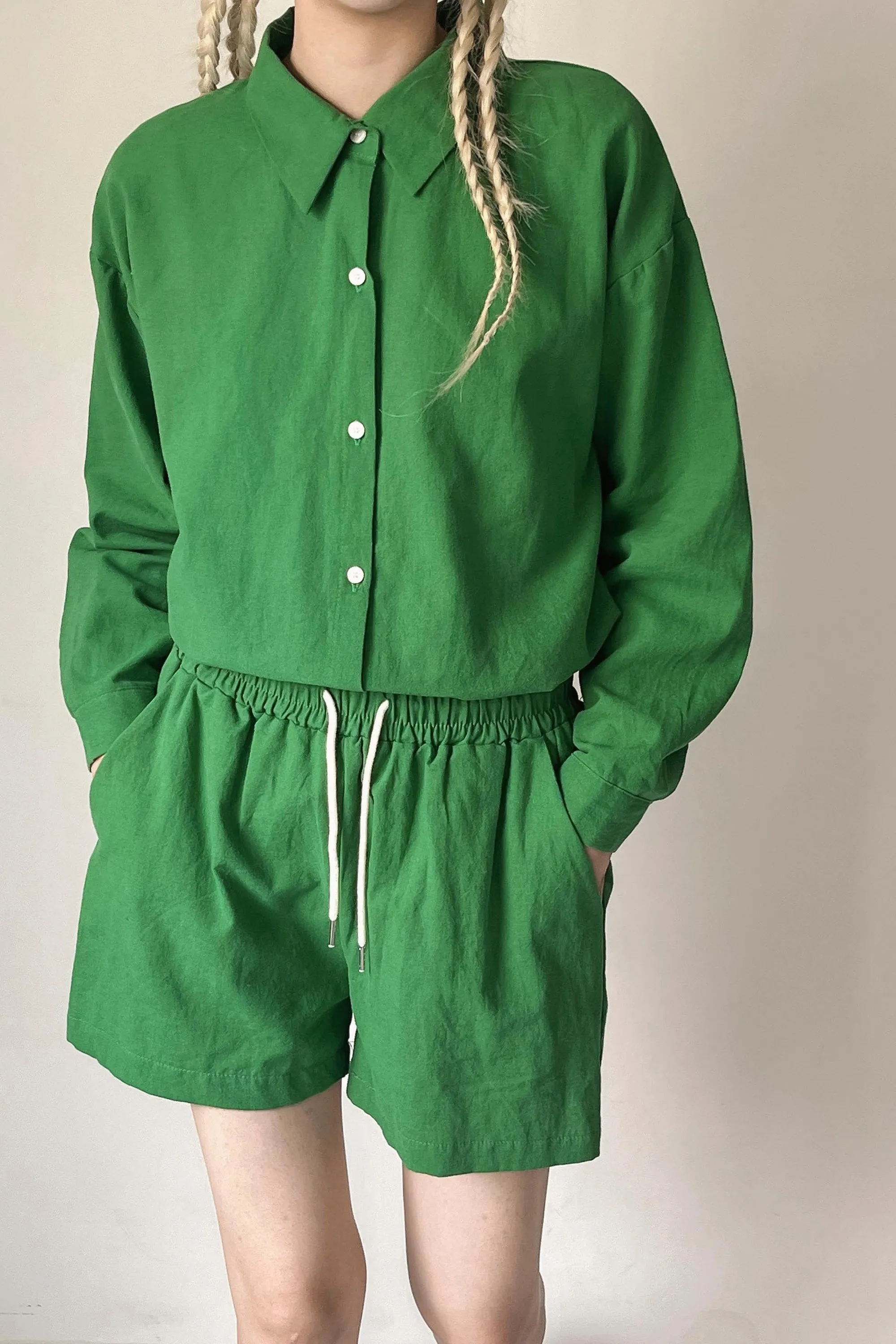 Mia Openback Linen Shirt
