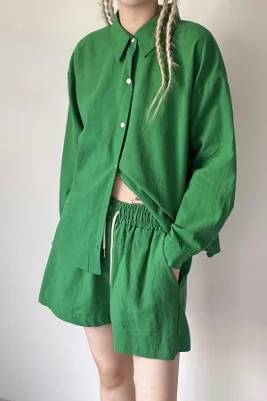 Mia Openback Linen Shirt
