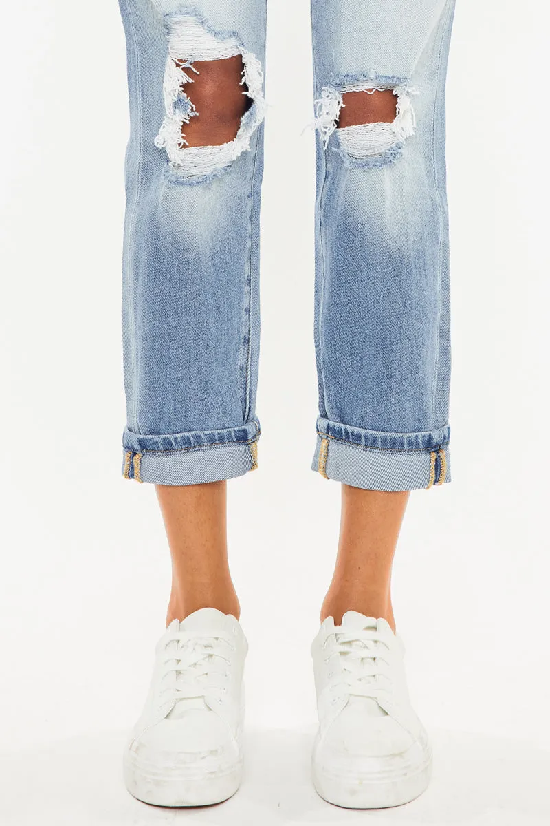 Milan High Rise Mom Jeans