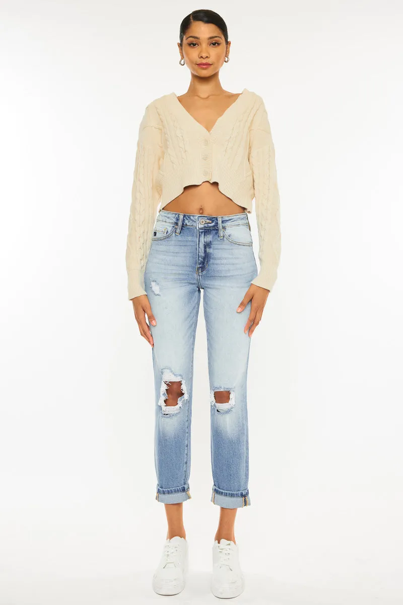 Milan High Rise Mom Jeans