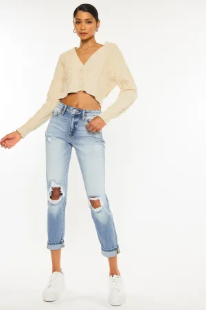 Milan High Rise Mom Jeans