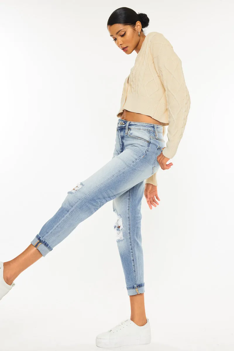 Milan High Rise Mom Jeans