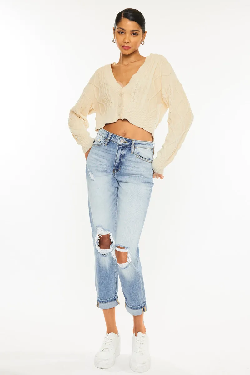 Milan High Rise Mom Jeans