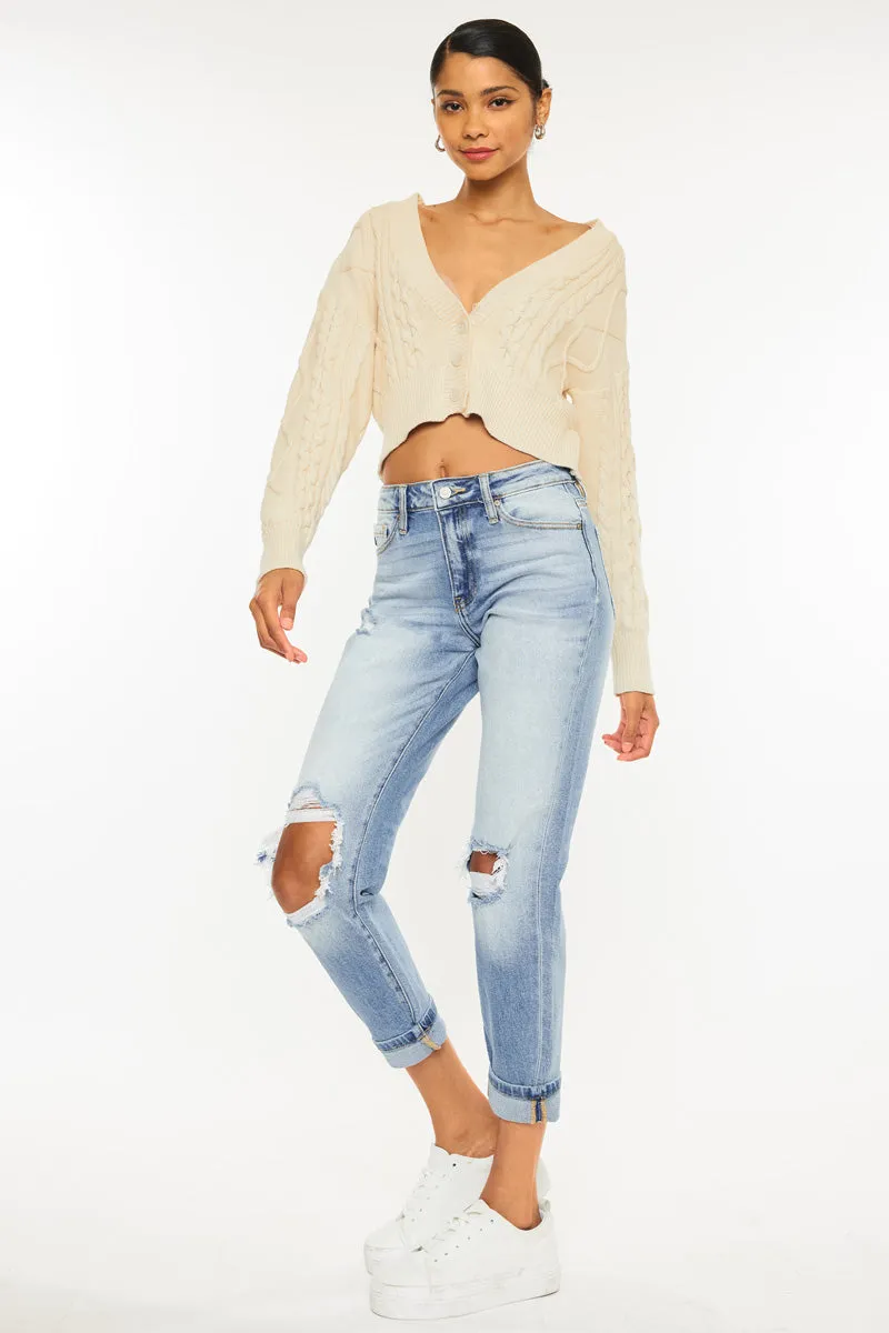 Milan High Rise Mom Jeans