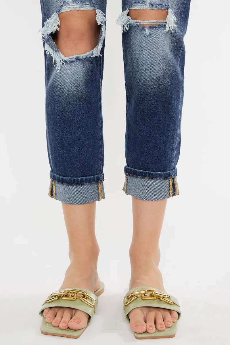 Milan High Rise Mom Jeans