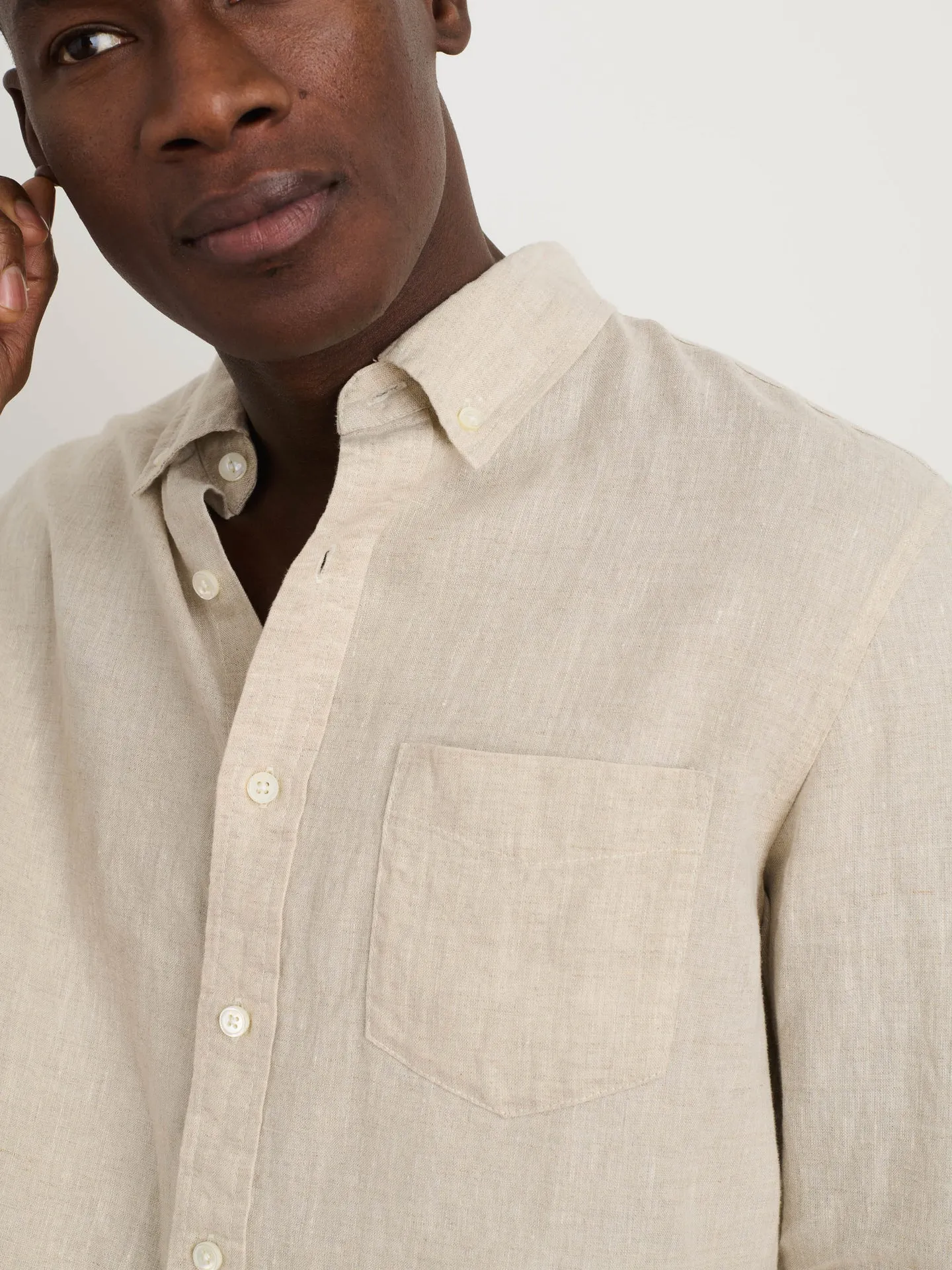 Mill Shirt in Flax Linen