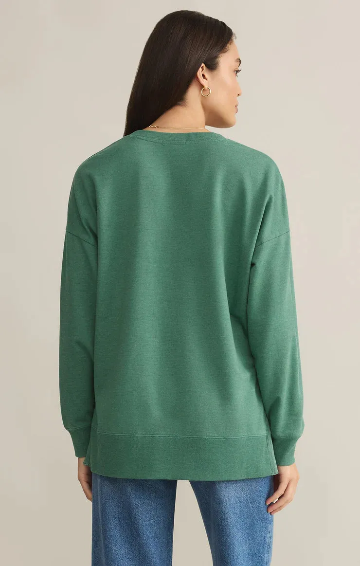 Modern V-Neck Weekender-Botanical Green