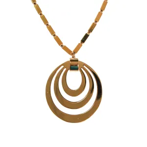 Monet Mad for Mod Bold Gold Statement Necklace