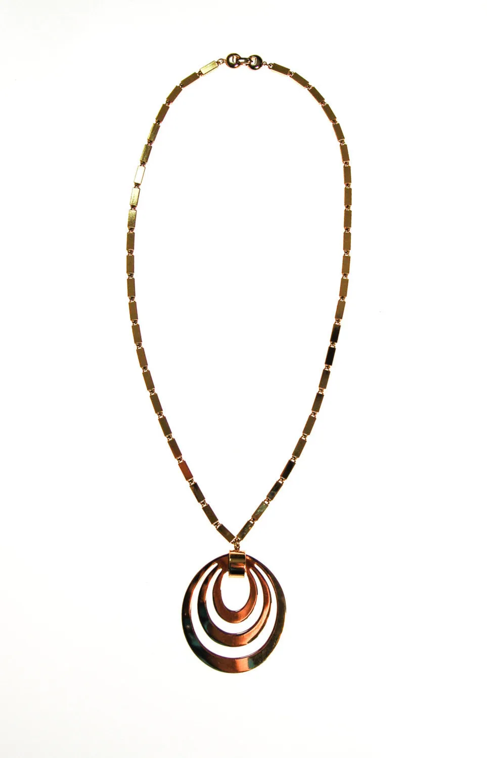 Monet Mad for Mod Bold Gold Statement Necklace