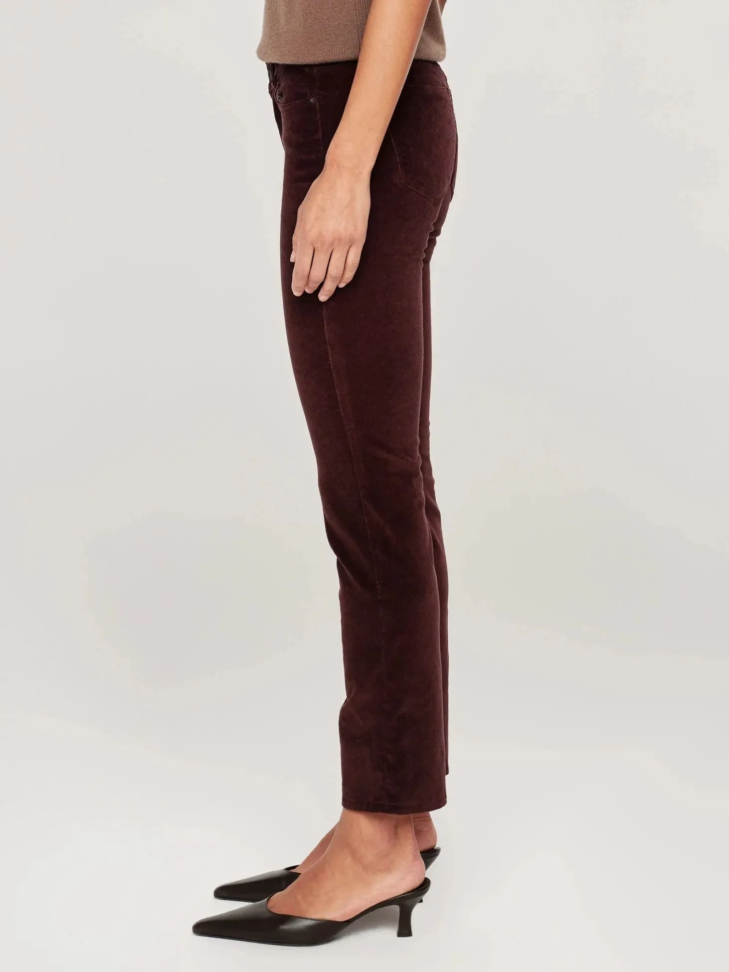 Mulberry Velvet Mara Straight Jean