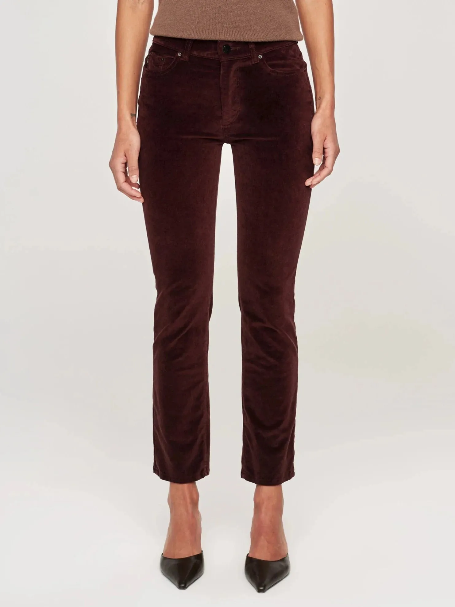 Mulberry Velvet Mara Straight Jean