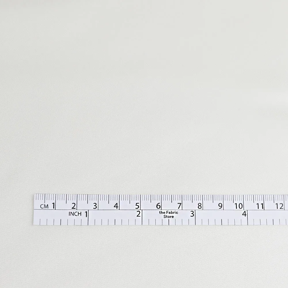Narrow Silk Twill - Ivory