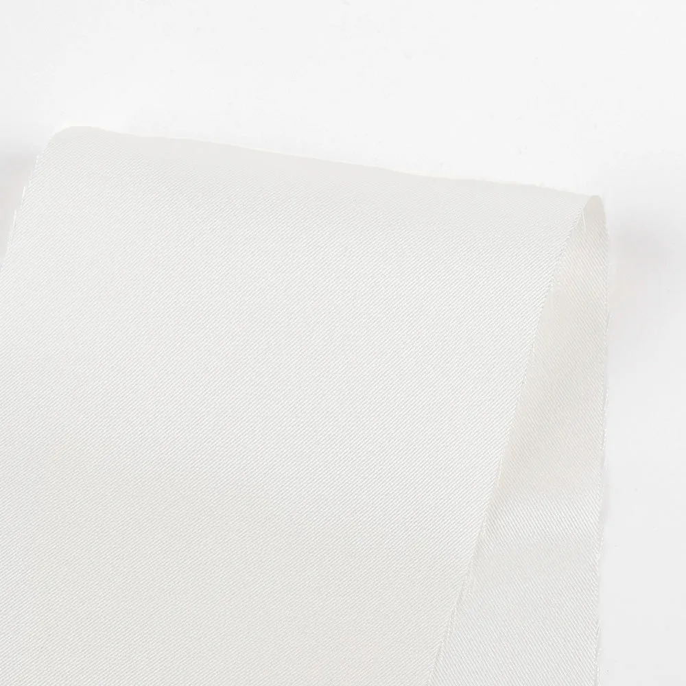 Narrow Silk Twill - Ivory