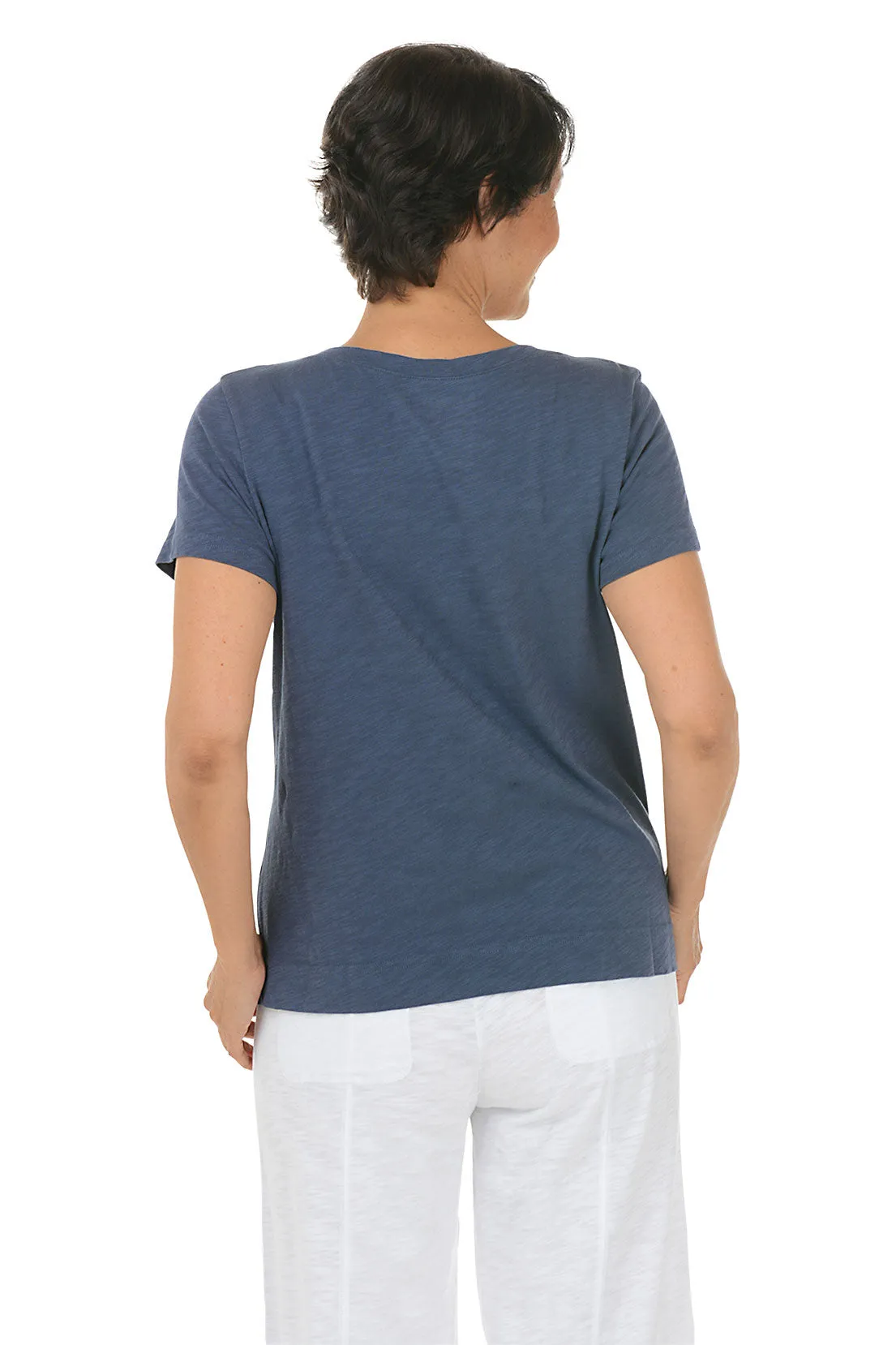 Navy Nature Collection V-Neck Tee