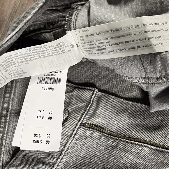 NEW Abercrombie &amp; Fitch Women's Jeans Curve Love Ankle Straight High Rise 34_18L