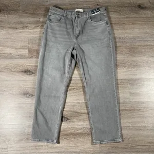 NEW Abercrombie &amp; Fitch Women's Jeans Curve Love Ankle Straight High Rise 34_18L
