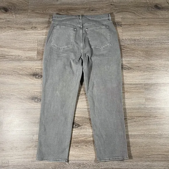 NEW Abercrombie &amp; Fitch Women's Jeans Curve Love Ankle Straight High Rise 34_18L