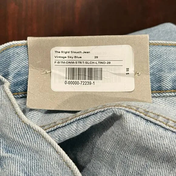 NEW Everlane The Relaxed Straight Fit Jeans in Vintage Sky Blue Size 29