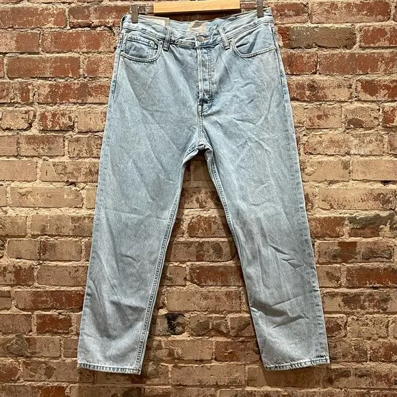 NEW Everlane The Relaxed Straight Fit Jeans in Vintage Sky Blue Size 29