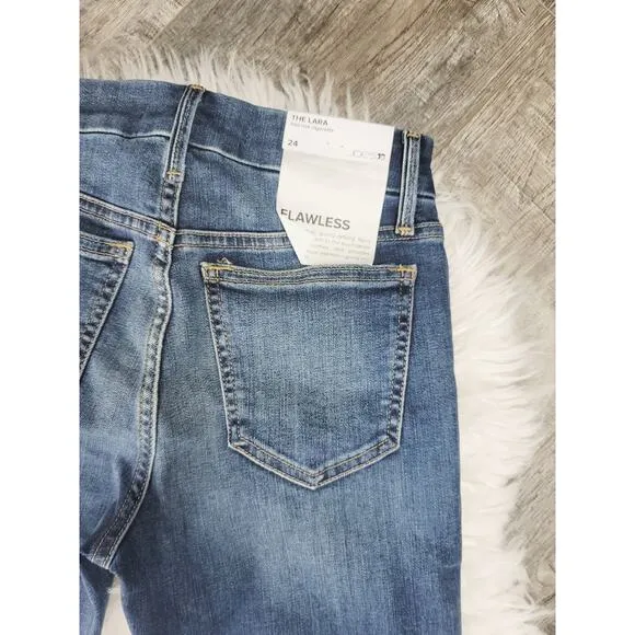 NEW JOE'S THE LARA FRONTIER MID-RISE CIGARETTE JEANS - SIZE 24