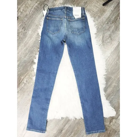 NEW JOE'S THE LARA FRONTIER MID-RISE CIGARETTE JEANS - SIZE 24