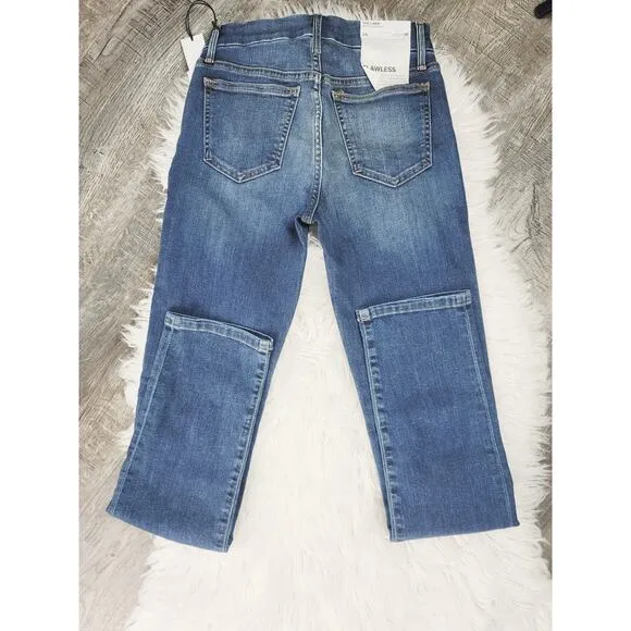 NEW JOE'S THE LARA FRONTIER MID-RISE CIGARETTE JEANS - SIZE 24