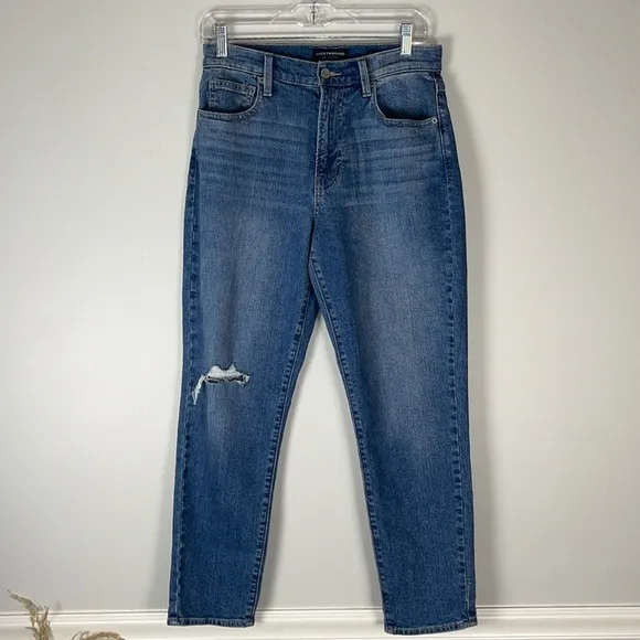 New Lucky Brand Drew High Rise Mom Jean 2 26