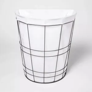 New Metal Wire hamper Basket with Fabric - Room Essentials