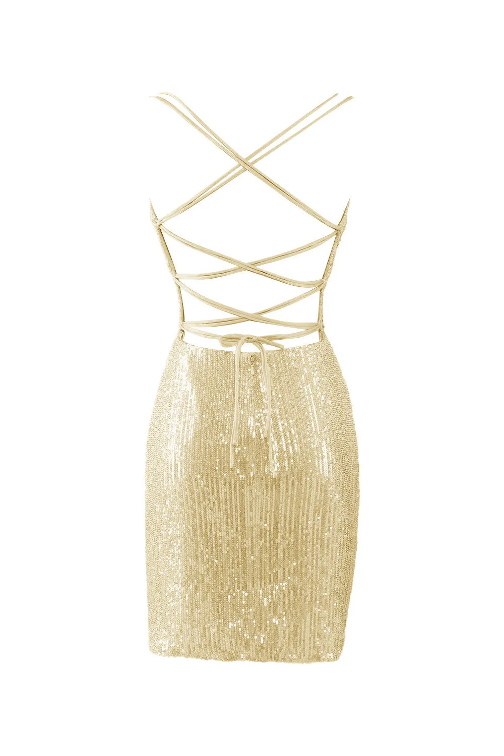 Nigella |Bodycon V Neck Blue Sequins Homecoming Dress
