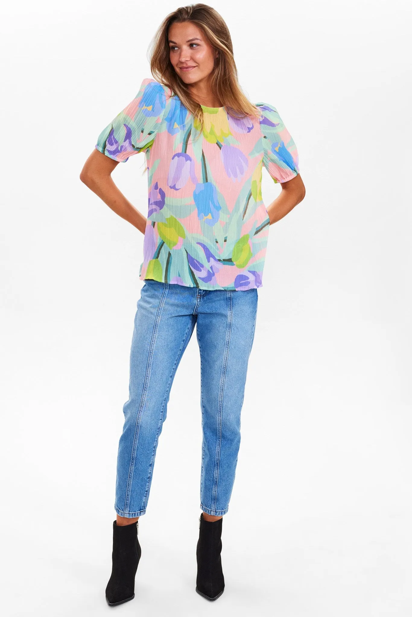 NUCLIO BLOUSE - Peach Melba