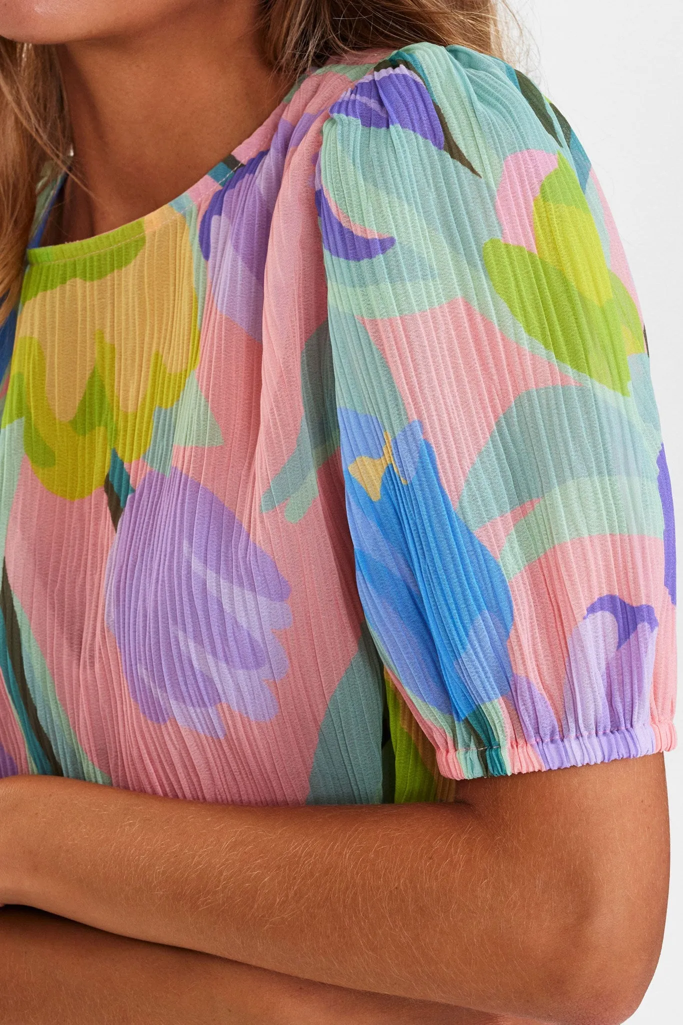 NUCLIO BLOUSE - Peach Melba