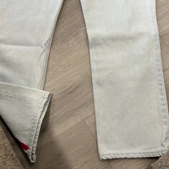NWT $195 Grlfrnd Karolina High Rise Straight Crop Jeans