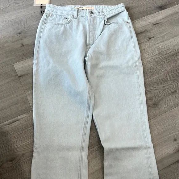 NWT $195 Grlfrnd Karolina High Rise Straight Crop Jeans