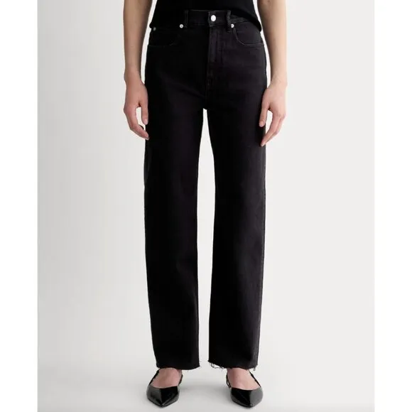 NWT Everlane The Way High Jean Womens 31 Long Coal Black