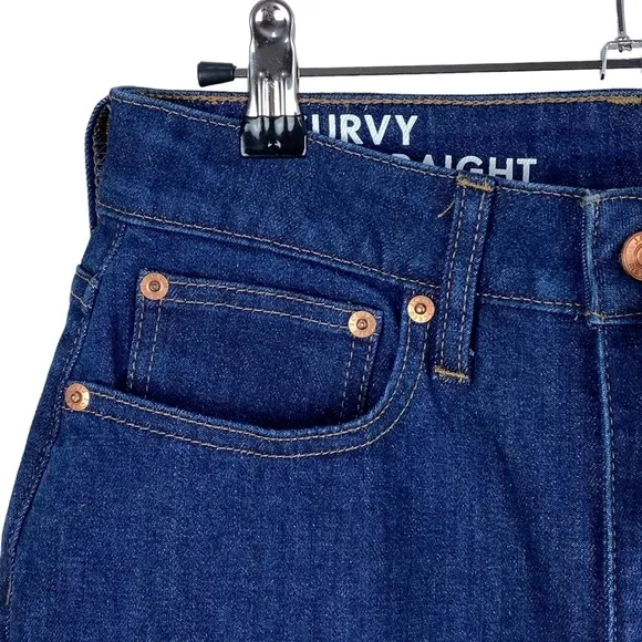 NWT J Crew Curvy Classic Straight Leg High Rise Jeans Women’s Size 27
