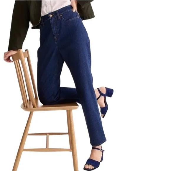 NWT J Crew Curvy Classic Straight Leg High Rise Jeans Women’s Size 27