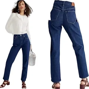 NWT J Crew Curvy Classic Straight Leg High Rise Jeans Women’s Size 27
