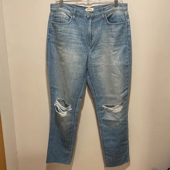 NWT L’agence Bridget High Rise Slouch Straight Mystic 28
