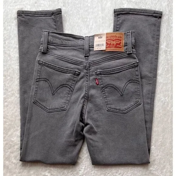 NWT Levi's Wedgie Straight Cropped Jeans in Cosmic Comet, Size 00 X Short, 24x28