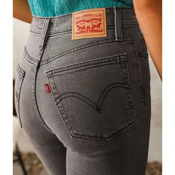 NWT Levi's Wedgie Straight Cropped Jeans in Cosmic Comet, Size 00 X Short, 24x28