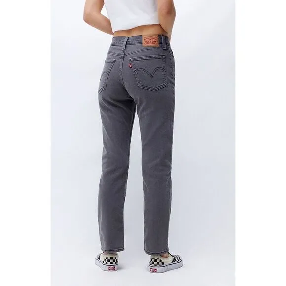NWT Levi's Wedgie Straight Cropped Jeans in Cosmic Comet, Size 00 X Short, 24x28