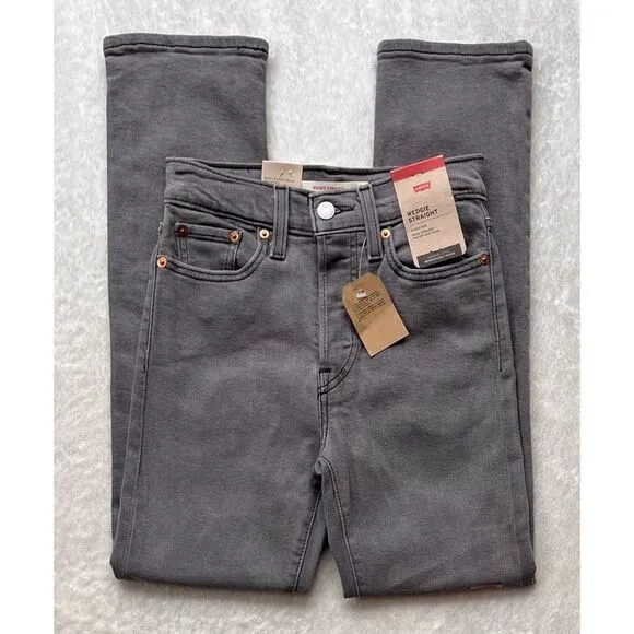 NWT Levi's Wedgie Straight Cropped Jeans in Cosmic Comet, Size 00 X Short, 24x28