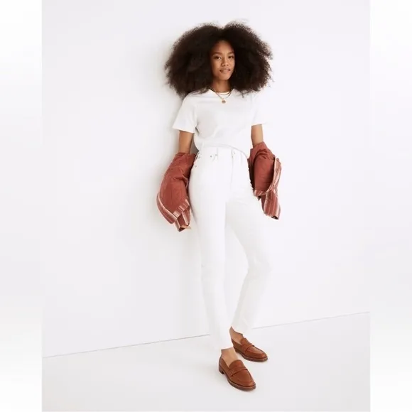 NWT Madewell The Perfect Vintage Jean White Size 32