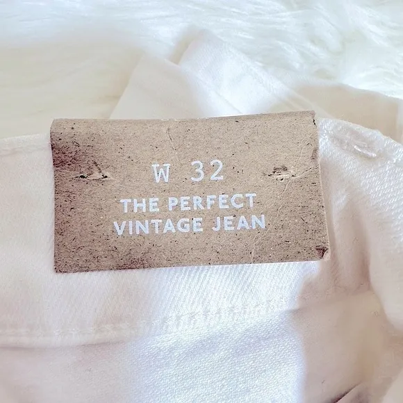 NWT Madewell The Perfect Vintage Jean White Size 32