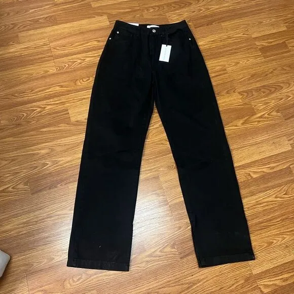 NWT WEWOREWHAT MOM SLIT JEANS