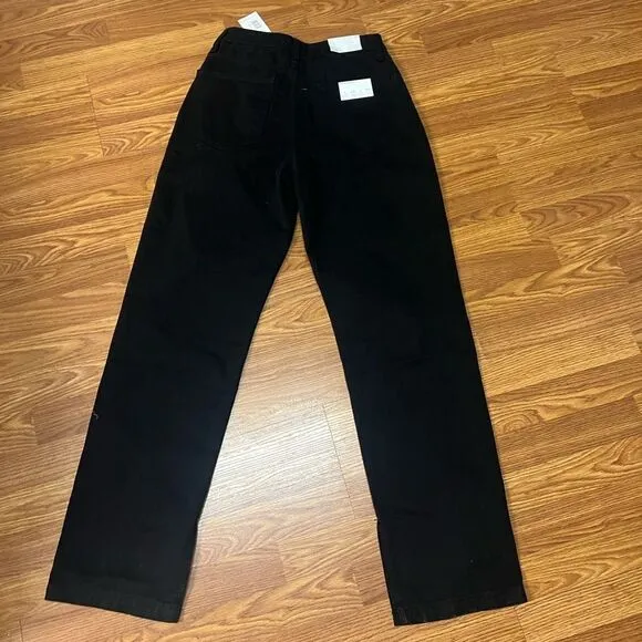 NWT WEWOREWHAT MOM SLIT JEANS
