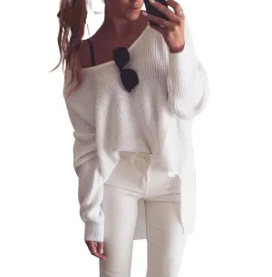 Oversize V Neck  Sweater